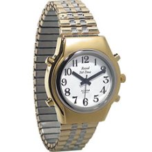 Mens Royal Tel Time Talking Watch White Exp Band