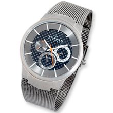 Men's Skagen Grey IP Titanium Mesh Watch (Model: 809XLTTM) casio