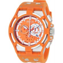 Men's Stainless Steel Reserve Chronograph Swiss Quartz Orange Strap
