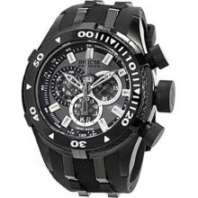 Men's Stainless Steel Reserve Bolt Diver Chronograph Charcoal Dial Black Rubber