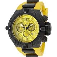 Men's Subaqua Chronograph Yellow Dial Yellow Polyurethane ...