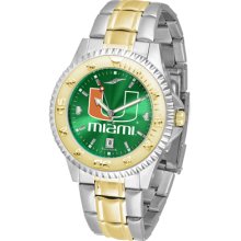 Miami Hurricanes Two-tone Competitor Watch Anochrome Mens Ladies 2 Styles