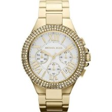Michael Kors Ladies Crystal Gold-tone Watch Mk5756