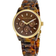 Michael Kors Ladies Tortoise Shell Watch MK5038