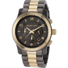 Michael Kors Runway Gunmetal And Gold-Tone Men's Watch MK8160