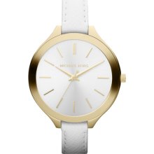 Michael Kors 'Slim Runway' Leather Strap Watch, 42mm