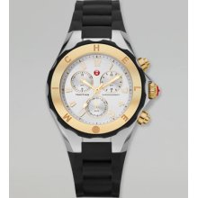 Michele Tahitian Large Jelly Bean Two-Tone Chronograph, Yellow