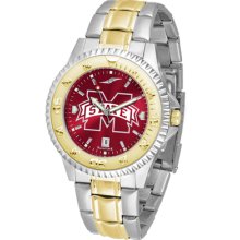 Mississippi State Bulldogs Two-tone Competitor Watch Anochrome Mens Ladies 2 Sty