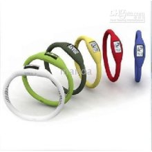 Mix Color 200pcs Bracelet Sport Watch Lcd Tourmaline Power Minus Ion
