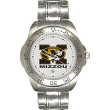 Mizzou Tigers watches : Missouri Tigers Men's Gameday Sport Watch with Stainless Steel Band