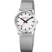 Mondaine Railways Watch wrist watches: Ultra Slim Satin Case On Mesh a