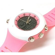 Monte Carlo Lady Pink Digital Display Analogue Ladies Sports Watch F6050