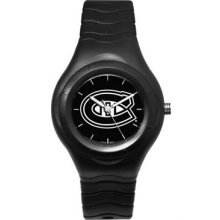 Montreal Canadiens Shadow Black Sports Watch with White Logo LogoArt