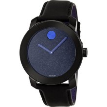 Movado Bold Dark Blue Metallic Dial Stainless Steel Unisex Watch 3600137