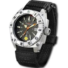 MTM Special Ops Mens Warrior Stainless Watch - Black Nylon Strap - Carbon Fiber Dial - MTM-WSBB