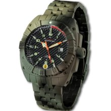 MTM Special Ops Mens Warrior Camo Analog Stainless Watch - Camouflage Bracelet - Carbon Fiber Dial - MTM-WCS