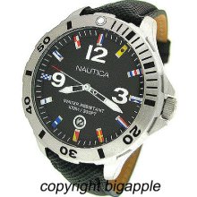 Nautica Leather Date 100m Mens Watch N12565g