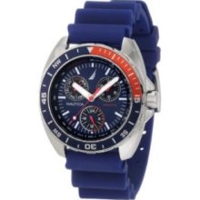 Nautica Mens N07578G Sport Ring Multifunction Blue and Red