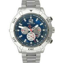 Nautica Ncs-46 Chronograph Diver Blue Dial Mens Watch N25009g