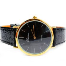 New Fashion Leisure Classic Leather strap Quartz Watch Wrist Watch for Men - Other