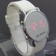 New Fashion Round Led Mirror Watch ,luxury Sport Style Led Digital W