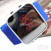 New Jelly Stylish Led Digital Date Blue Sport Watch Silicone Watch
