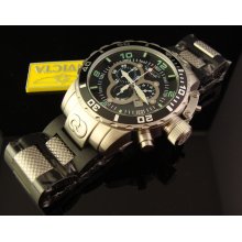 New Mens Invicta Lume Corduba Black Mother Of Pearl Chrono Black Dial Msrp $895