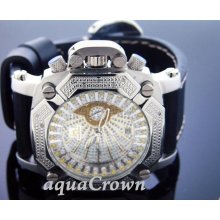 New Techno Master 0.25CT Diamond Square Watch Silver Face