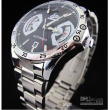 Nice Black&white Mechanical Dive Mens Date Automatic Watches Sta