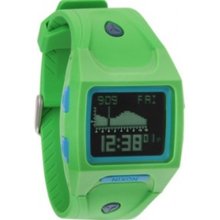 Nixon Men's Lodown A530875-00 Green Polyurethane Quartz Watch with Digital Dial