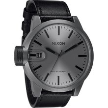 Nixon The Chronicle Watch in Matte Black & Matte Gunmetal