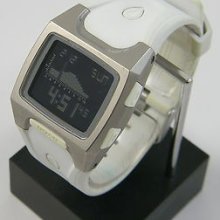 Nixon The Lodown Ti Titanium And Grey / White Surf Watch (tide)