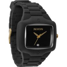 Nixon The Rubber Player Watch Matte Black/Gold One Size For Men 17729818201
