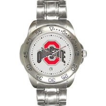 Ohio State Buckeyes Men's Sport ''Game Day Steel'' Watch Sun Time