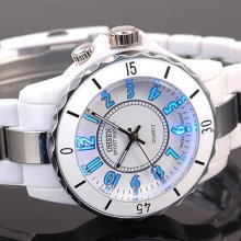 Ohsen 7 Colors Led Mens Ladies Women White Fashion Sport Wrist Watch