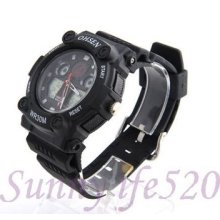 Ohsen Analog Digital Men Gentlemen Quartz Sport Watch 30 Meters Water Resistant