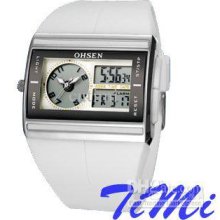 Ohsen New Led Quartz Analog Digital Mens Wrist Watch