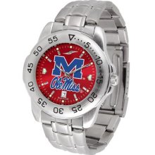 Ole Miss Rebels Sport Steel Watch - AnoChrome Dial - SPORTM-A