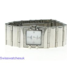 Omega Constellation Steel Mother Of Pearl Dial Quartz Diamond Ladies Watch