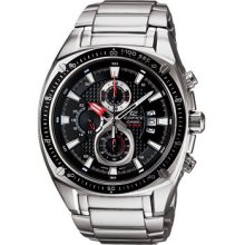 Original Casio Watch Edifice Black Stopwatch Ef-553d-1a