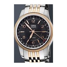 Oris Big Crown Pointer Day Rose Gold Two Tone 40mm Watch - Black Dial, Two Tone Bracelet 75476284364MB Sale Authentic