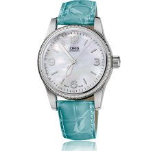 Oris Men's Big Crown White Mother Of Pearl Dial Watch 733-7649-4066-07-5-19-65