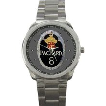 Packard 8 Classic Luxury Automobile Radiator EMblem 1934 Sport Metal Watch