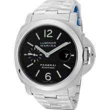 Panerai Watches Men's Luminor Marina Automatic Black Dial Stainless St