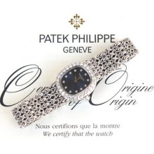 Patek Philippe 4931/2g Lady's Golden Ellipse Wrist Watch With Diamond Bezel