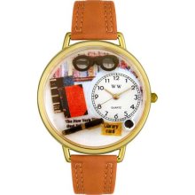 Personalized Book Lover Unisex Watch - Black Padded