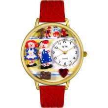 Personalized Raggedy Ann and Andy Unisex Watch - Black Padded