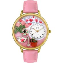 Personalized Tea Roses Unisex Watch - Gold