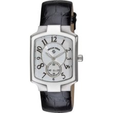 Philip Stein Watches Womens Mother of Pearl Dial Black Patent Leather
