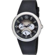 Philip Stein Women's F43s-Br-B Quartz Stainless Steel Black Dial Watch